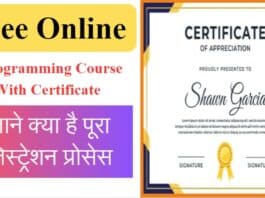 Online Programming Course with Certificate