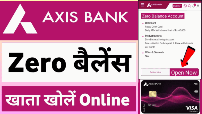 Axis Bank 0 Balance Account Opening